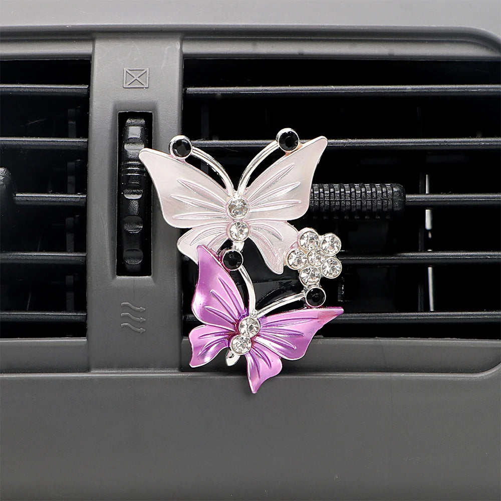 Butterfly Air Freshener Car Perfume Natural Smell Air Conditioner Outlet Clip Fragrance Auto Accessories Car-styling