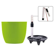 PP Self Watering Planters Flower Pots Indoor with Water Level Indicators 6x5'' New Hot