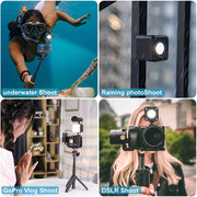 Ulanzi L2 Cute Lite Waterproof Mini LED Video Light Magnetic With Diffuser For 10m Underwater Shoot for Gopro Hero 12 11 10 9 8