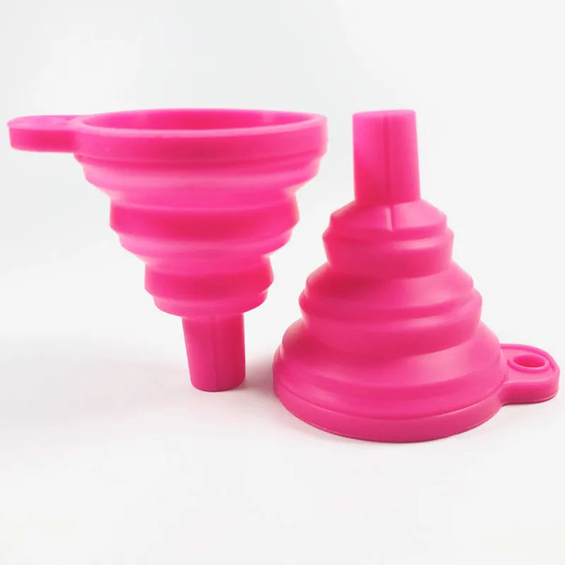 Funnels for Filling Bottles Kitchen Funnel Small Food Grade Silicone Collapsible Funnel for Filling Water Bottle Liquid Powder