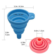 Funnels for Filling Bottles Kitchen Funnel Small Food Grade Silicone Collapsible Funnel for Filling Water Bottle Liquid Powder