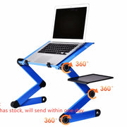 Aluminum Alloy Laptop Table Adjustable Portable Folding Computer Desk Students Dormitory Laptop Table Computer Stand Bed Tray