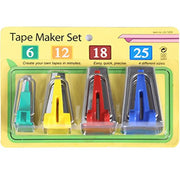 Set of 4 sizes Sewing Accessories Bias Tape Makers - 4 size 25mm 18mm 12mm 6mm Sewing Quilting Hemming Sewing Tools AA7680