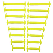 16pcs/lot Silicone Shoelaces No Tie Shoelaces 12 Colors Elastic Lace Shoelace Creative Lazy Silicone Laces Rubber Lace