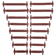 16pcs/lot Silicone Shoelaces No Tie Shoelaces 12 Colors Elastic Lace Shoelace Creative Lazy Silicone Laces Rubber Lace
