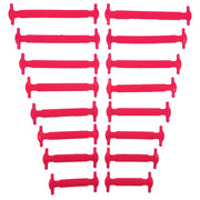 16pcs/lot Silicone Shoelaces No Tie Shoelaces 12 Colors Elastic Lace Shoelace Creative Lazy Silicone Laces Rubber Lace