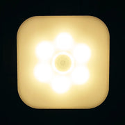 LED Night wall Lamp Light With EU Plug Smart Motion Sensor  Home Staircase Closet Aisle WC Bedside Lamp Hallway Pathway A11