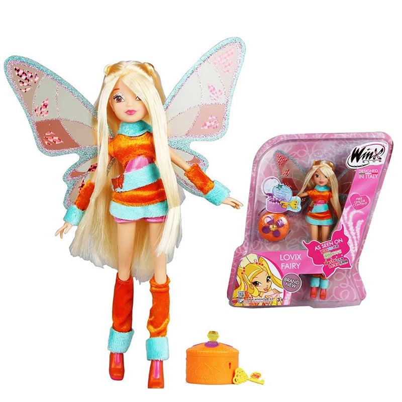 Believix Fairy&Lovix Fairy Rainbow Colorful Girl Doll Action Figures Fairy Bloom Dolls with Classic Toys for Girl Gift