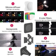 Ulanzi L2 Cute Lite Waterproof Mini LED Video Light Magnetic With Diffuser For 10m Underwater Shoot for Gopro Hero 12 11 10 9 8