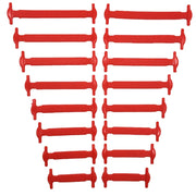 16pcs/lot Silicone Shoelaces No Tie Shoelaces 12 Colors Elastic Lace Shoelace Creative Lazy Silicone Laces Rubber Lace