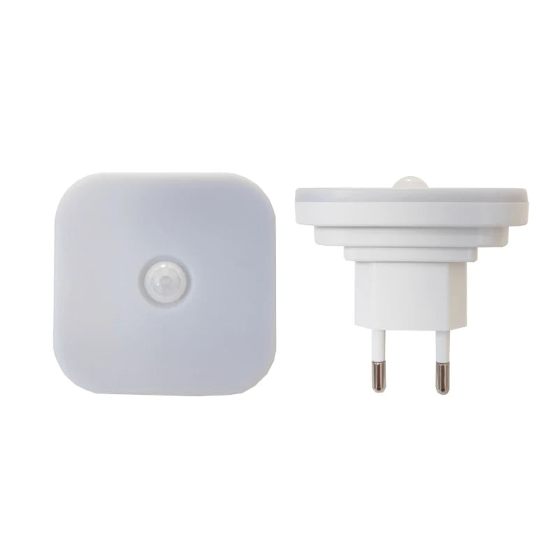 LED Night wall Lamp Light With EU Plug Smart Motion Sensor  Home Staircase Closet Aisle WC Bedside Lamp Hallway Pathway A11