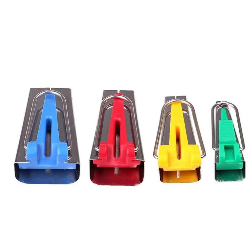 Set of 4 sizes Sewing Accessories Bias Tape Makers - 4 size 25mm 18mm 12mm 6mm Sewing Quilting Hemming Sewing Tools AA7680