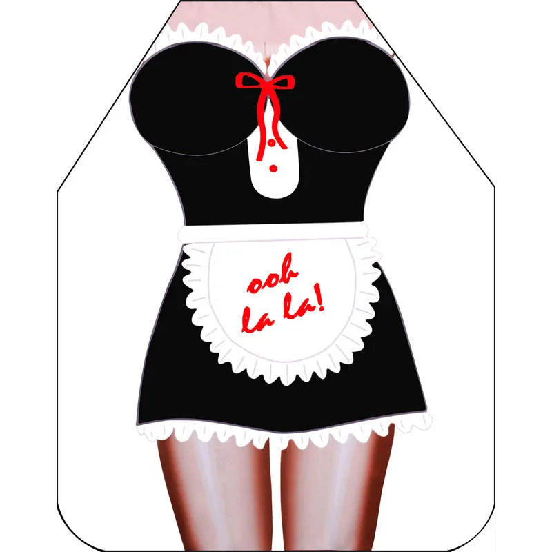 10 Colors Funny 3D Cartoon Kitchen Apron Digital Printed Sexy Women Aprons Bibs BBQ Barbecue Cooking Pinafore Avental Uniform