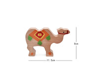 Cartoon Baby Educational Toys Elephant/Camel Balancing Blocks Wooden Toys Colorful Wood Balance Beam Game Gift for Children