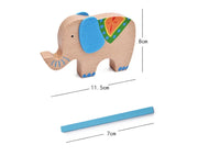 Cartoon Baby Educational Toys Elephant/Camel Balancing Blocks Wooden Toys Colorful Wood Balance Beam Game Gift for Children