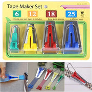 Set of 4 sizes Sewing Accessories Bias Tape Makers - 4 size 25mm 18mm 12mm 6mm Sewing Quilting Hemming Sewing Tools AA7680