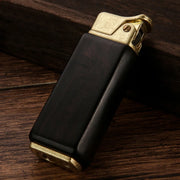 Vintage Sandalwood Kerosene Lighter Unique Cool Metal Gasoline Cigarette Encendedor Creative Petrol Oil Lighters Gadgets For Men