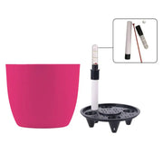 PP Self Watering Planters Flower Pots Indoor with Water Level Indicators 6x5'' New Hot
