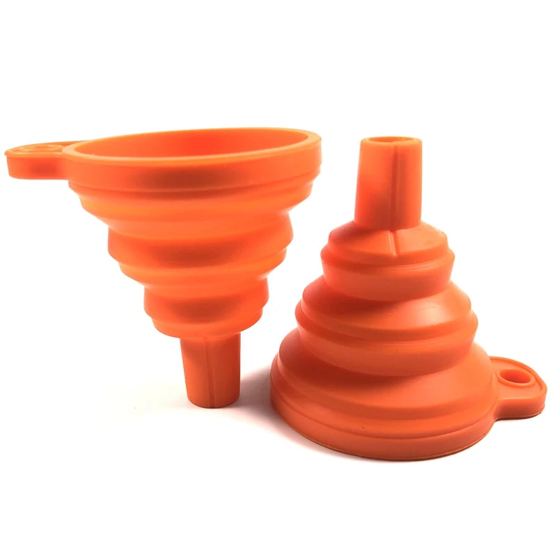 Funnels for Filling Bottles Kitchen Funnel Small Food Grade Silicone Collapsible Funnel for Filling Water Bottle Liquid Powder