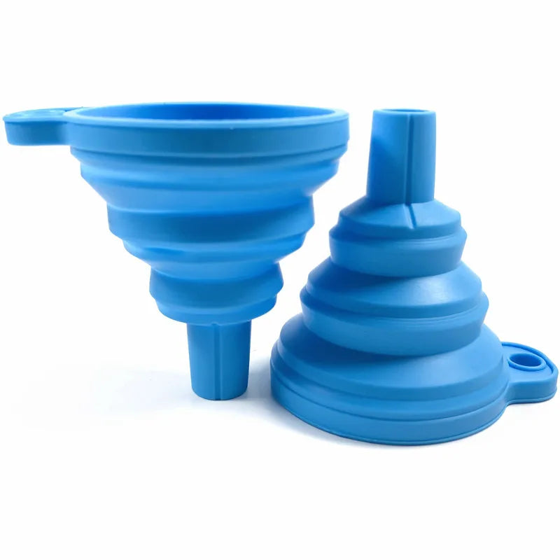 Funnels for Filling Bottles Kitchen Funnel Small Food Grade Silicone Collapsible Funnel for Filling Water Bottle Liquid Powder