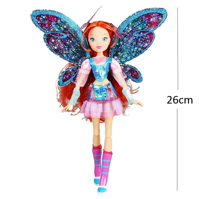 Believix Fairy&Lovix Fairy Rainbow Colorful Girl Doll Action Figures Fairy Bloom Dolls with Classic Toys for Girl Gift