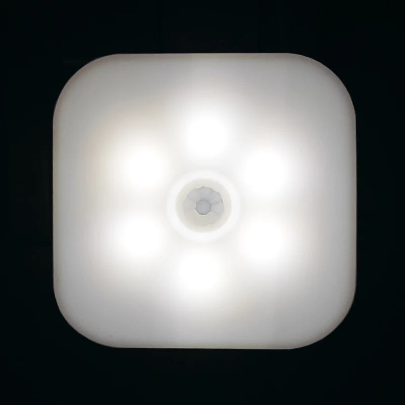 LED Night wall Lamp Light With EU Plug Smart Motion Sensor  Home Staircase Closet Aisle WC Bedside Lamp Hallway Pathway A11