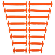 16pcs/lot Silicone Shoelaces No Tie Shoelaces 12 Colors Elastic Lace Shoelace Creative Lazy Silicone Laces Rubber Lace