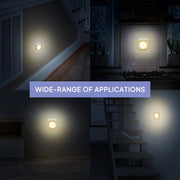 LED Night wall Lamp Light With EU Plug Smart Motion Sensor  Home Staircase Closet Aisle WC Bedside Lamp Hallway Pathway A11