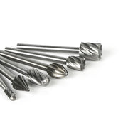 10PCS/Set HSS Rotary Burr Mill Cutter Routing Router Bit  Mini Drill Rotary Tool Accessories Woodworking Metalworking With Box