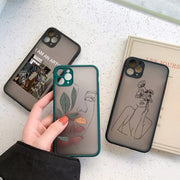 Art Retro Abstract Geometry Phone Case For iPhone 17 15 13 12 Mini 14 X Xs Xr 16 11 Pro Max 15 14 Puls Cute Anti-fall Cover
