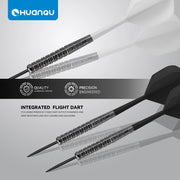 Huanqu Professional Dart Set, Six Needle Darts, Includes Spare Aluminum Shaft Dart Flights and O-Rings, Complete Accessories, Durable Standard Darts, Indoor and Outdoor Competition Training Game Supplies, Universal Dart Set,
