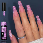 LILYCUTE 5ml Reflective Glitter Liner Gel Nail Polish Superflash Colorful Sparkling Graffiti Painting Stripe Pull Line Nail Gel