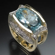 Fashion Square Shape Champagne Big Crystal Designer Hyperbole  Ring for Women Engagement Wedding Stone Rings Whole Sale