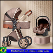 Multi-functional Baby Stroller 3 in1,Portable Baby Carriage,Fold Pram,High Landscape Stroller,Newborn stroller With Car-Seat