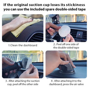 Lcars Car Phone Holder, Universal Gravity Mount for Vehicles, Anti-Shake Vacuum Suction Cup Adhesive Reinforced Holder, Dedicated Phone Holder for Dashboard Navigation and Entertainment, Suitable for Smartphones