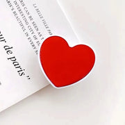Universal Heart Shaped Phone Socket Holder Finger Grip Bracket Support Telephone for IPhone 15 14 13 Samsung Pocket Socket Stand