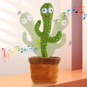 Dancing Cactus Song Speaker Talking Battery Voice Repeat Plush Cactu Dancer Toy Talk Plushie Stuffed Toys For Kids Gift