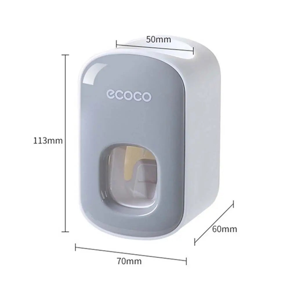 No-punch Lazy Wall Mount Useful Automatic Toothbrush Holder Toothpaste Squeezer Bathroom Accessories Toothpaste Dispenser
