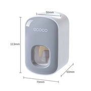 No-punch Lazy Wall Mount Useful Automatic Toothbrush Holder Toothpaste Squeezer Bathroom Accessories Toothpaste Dispenser