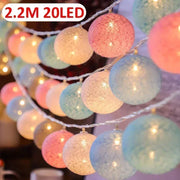 20LED Ball String Lights Lantern Rattan Battery or USB Control Wedding Christmas Decor Lighting Home Party Garden Ornament Lamps