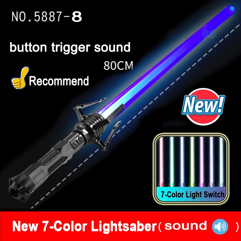 New RGB Lightsaber Laser Sword Toys Light Saber 7 Colors Change Kids Soundfonts Force FX FOC Blaster Toys Jedi Laser Sword Gifts