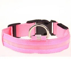 Nylon Pet Dog Collar LED Light Night Safety Pets Supplies Cat LED Dog Collar For Small Dogs LED Collars Glowing Pet Accessories