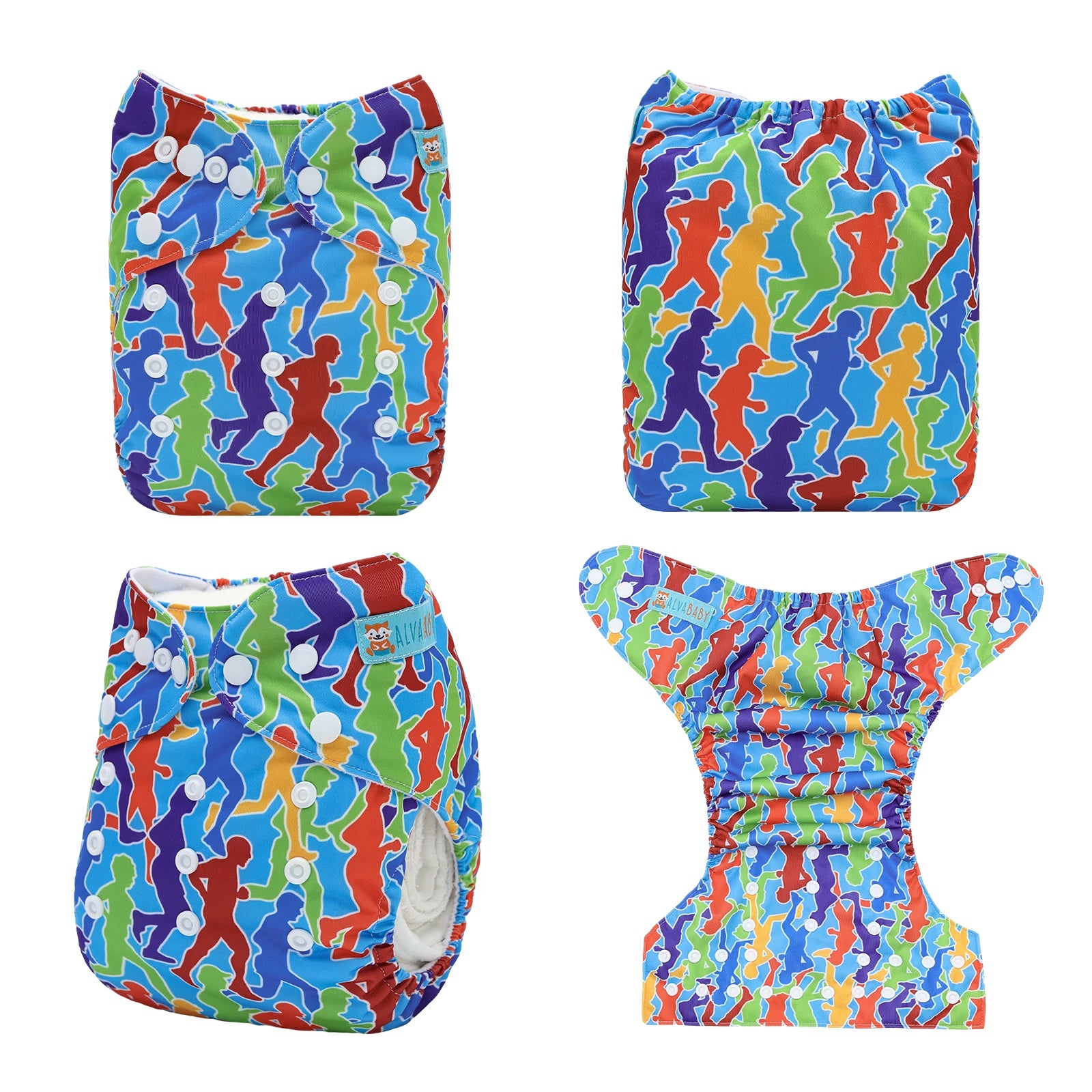 ALVABABY Modern Cloth Nappy Shell Eco-Friendly Baby Cloth Diaper Shell Adjustable Pocket Diaper Shell for Babies 3-15kg