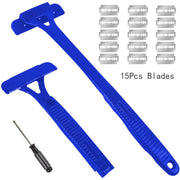 New Men Back Shaver Hair Body Shaver Safety Long Handle Foldable Trimmer Body Leg Long Handle Removal Shaving Razor Tool