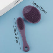 2pcs Set Facial Cleansing Brush Black Head Removal Brush Makeup Facial Skin Remover Suit