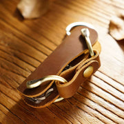 Leather Key Holder for Car Keys Keychain Mens Keys Organizer Pocket Compact Keychain Case & Cover EDC Smart Keyholder Keycase