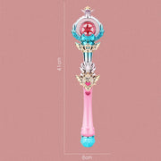 41cm Creative Cute Luminous Magic Wand Kids Girls Fairy Stick With Music Cosplay Props Pretend Princess Birthday Gift Toy