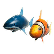 Remote Control Shark Toys Infrared RC Electric Flying Air Balloons Kids Toy RC Fly Air Balloons Clown Fish Toy Gifts Party Decor