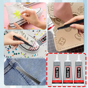 Loolifl, Quick-Drying Fabric Glue, Universal Fabric Repair Glue, Multi-Functional Clothing and Textile Sewing Adhesive, Waterproof Agent