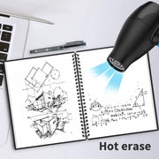 A6 size Smart Reusable Erasable Notebook Microwave Wave Cloud Erase Notepad Note Pad Lined With Pen save paper